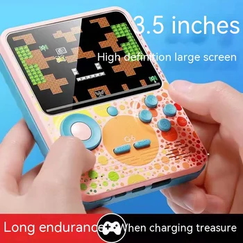 Новая многофункциональная портативная игровая консоль G6 Macaron Power Bank в стиле ретро с двойным 3,5-дюймовым цветным экраном, игровая консоль в подарок для умиротворения