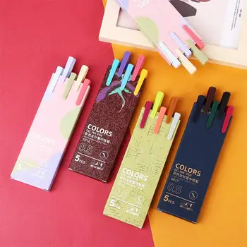 Специальные принадлежности для школьного дневника, детские подарочные шариковые Гелевые ручки Morandi, Разноцветные ручки, канцелярские принадлежности