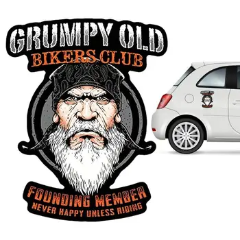 Сварливые старики, наклейка Grumpy Rider, наклейки на бампер автомобиля, Переднее заднее стекло, наклейка на лобовое стекло для мотоциклов, лодок