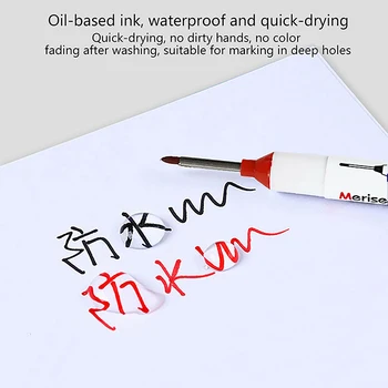 20 мм Красные/черные/синие чернила, креативные маркеры с длинной головкой, украшение для ванной комнаты, многоцелевые маркеры для глубоких отверстий, Набор ручек 1X